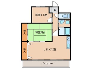 千代田グランデの物件間取画像